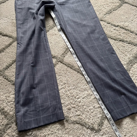 Lauren Ralph Lauren trouser pants blue gray windowpane 40 X 34 long - Picture 3 of 8